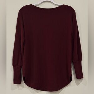 LOFT Burgundy Knit Sweater